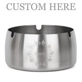 Custom Metal Ashtray, Personalized Windproof Ashtray, Office Minimalist ins Stainless Steel Ashtray
