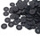 Aspire 1000 Pieces Black Sewing Buttons 12.5mm, 4 Holes Round Resin Button Flatback for Sewing Craft