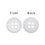 Aspire 1000 Pieces White Resin Buttons Round 15mm, Flatback 4 Holes for Tailor Sewing Craft