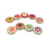 Aspire Lovely Wooden Buttons with Flower Painting 300 PCS