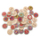 Aspire Lovely Wooden Buttons with Flower Painting 300 PCS
