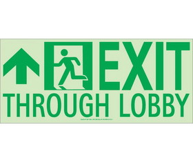 NMC 4SN-L Exit Through Lobby Sign