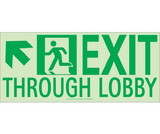 NMC 4SN-UL Exit Through Lobby Sign