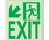 NMC 8" X 9" Safety Identification Sign, Exit Down Left Arrow Flex, Price/each
