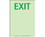 NMC 7SN-E Glo Brite Door Marking Exit Sign, 24 Hour Glow Polyester, 6" x 4", Price/each