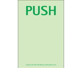 NMC 7SN-P Glo Brite Door Marking Push Sign, 24 Hour Glow Polyester, 6