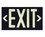 NMC Safety Identification Sign, Exit Eco Pf50 Black Single Side, Price/each