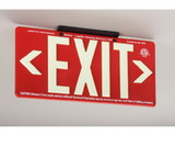 NMC 7070B 100Ft Red Exit Sign