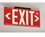 EXIT- GLOBRITE ECO EXIT- DOUBLE SIDED RED W/BRACKET- BLACK- 8.25X15.25