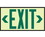 NMC 7220 Glow Green Exit Sign, PLASTIC, Price/each