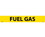 NMC 1" X 9" Vinyl Safety Identification Sign, Fuel Gas, 1X9 3/4", Price/25/ package