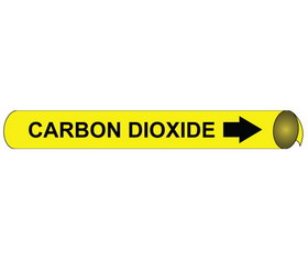NMC 4011 Carbon Dioxide Precoiled/Strap-On Pipe Marker