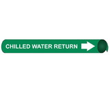 NMC 4014 Chilled Water Return Precoiled/Strap-On Pipe Marker