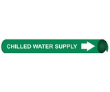 NMC 4015 Chilled Water Supply Precoiled/Strap-On Pipe Marker