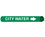 NMC Safety Identification Sign, City Water W/G, Price/each