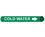 NMC Safety Identification Sign, Cold Water W/G, Price/each