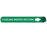 NMC 4032 Cooling Water Return Precoiled/Strap-On Pipe Marker