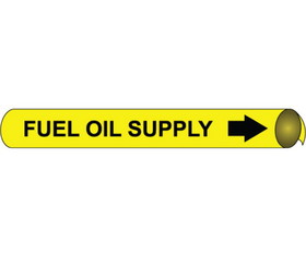 NMC 4048 Fuel Oil Precoiled/Strap-On Pipe Marker