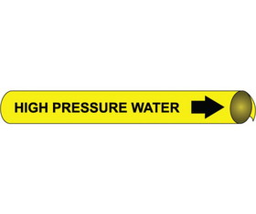 NMC 4060 High Pressure Water Precoiled/Strap-On Pipe Marker