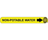 NMC 4076 Non-Potable Water Precoiled/Strap-On Pipe Marker