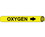 NMC Safety Identification Sign, Oxygen B/Y, Price/each