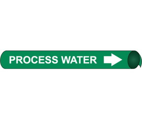 NMC 4085 Process Water Precoiled/Strap-On Pipe Marker