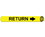 NMC Safety Identification Sign, Return B/Y, Price/each