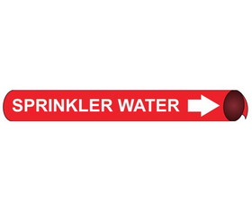 NMC 4096 Sprinkler Water Precoiled/Strap-On Pipe Marker