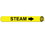 NMC Safety Identification Sign, Steam B/Y, Price/each