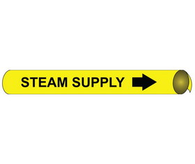 NMC 4099 Steam Supply Precoiled/Strap-On Pipe Marker