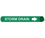 NMC 4100 Storm Drain Precoiled/Strap-On Pipe Marker