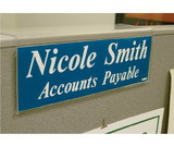 NMC APH1 Small Partition Sign Holder, ACRYLIC .098, 2.5