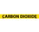 NMC 1" X 9" Vinyl Safety Identification Sign, Carbon Dioxide, 1X9 3/4", Price/25/ package