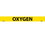 NMC 1" X 9" Vinyl Safety Identification Sign, Oxygen, 1X9 3/4", Price/25/ package