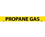 NMC 1" X 9" Vinyl Safety Identification Sign, Propane Gas, 1X9 3/4", Price/25/ package