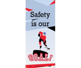 NMC BT51 Safety Is Our Goal Banner, Banner, 60" x 26"