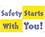 NMC 36" X 60" Vinyl Safety Identification Banner, Safety Starts With You, Price/each