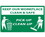 NMC 36" X 60" Vinyl Safety Identification Banner, Keep Our Workplace Clean An, Price/each