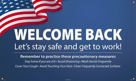 NMC BT69 Welcome Back - Patriotic Banner