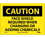 NMC 7" X 10" Vinyl Safety Identification Sign, Face Shield Required When Changing Or Ad, Price/each