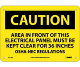 NMC C115 Caution Electrical Hazard Sign