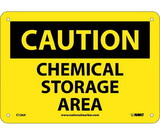 NMC C126 Caution Chemical Storage Area Sign