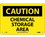 NMC 7" X 10" Vinyl Safety Identification Sign, Chemical Storage Area, Price/each