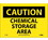 NMC 7" X 10" Vinyl Safety Identification Sign, Chemical Storage Area, Price/each