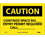 NMC 7" X 10" Vinyl Safety Identification Sign, Confined Space No Entry Permit Required, Price/each