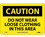 NMC 7" X 10" Plastic Safety Identification Sign, Do Not Wear Loose Clothing In This Area, Price/each
