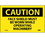 NMC C155LBL Caution Face Shield Must Be Worn Operating Machinery Label, Adhesive Backed Vinyl, 3" x 5", Price/5/ package