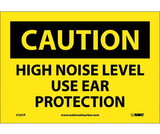 NMC C161 Caution High Noise Level Use Ear Protection Sign