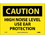 NMC 7" X 10" Vinyl Safety Identification Sign, High Noise Level Use Ear Protection, Price/each