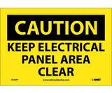 NMC C167 Caution Keep Electrical Panel Area Clear Sign